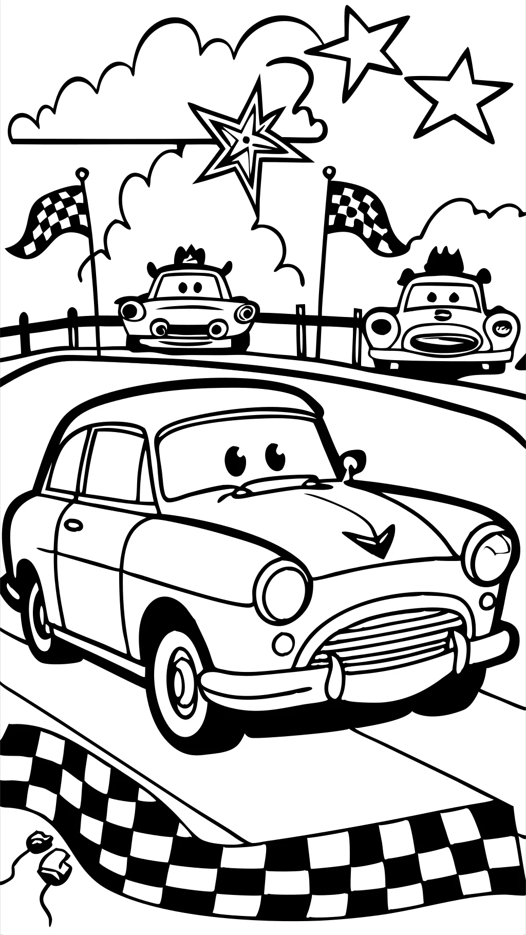 coloriage de voitures doc hudson